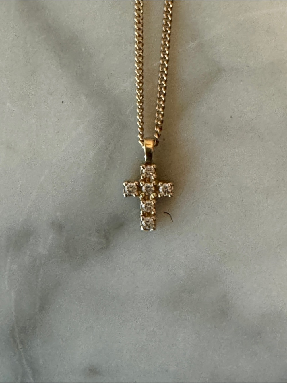 James Avery Petite Latin Cross With Diamonds (Vintage Discontinued)
